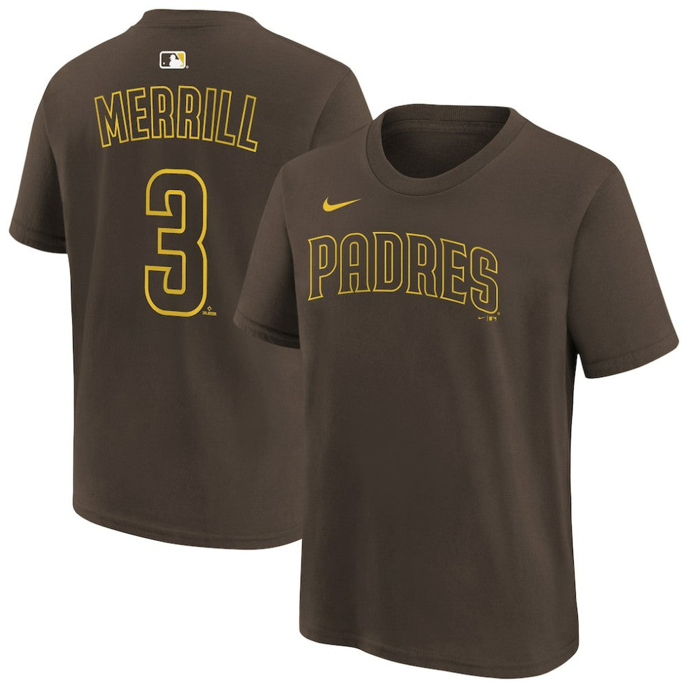 Jackson Merrill San Diego Padres Nike Youth Name & Number T-Shirt Online