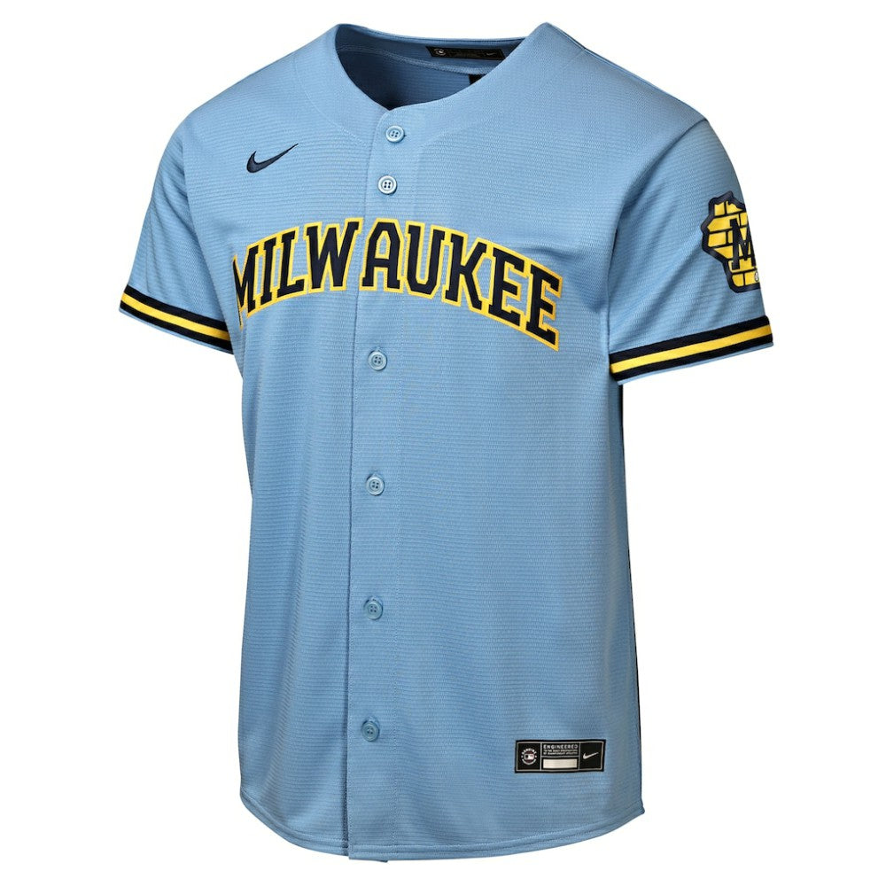 Milwaukee Brewers Nike Youth Road Stadium Jersey for sale