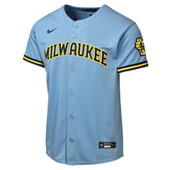 Milwaukee Brewers Nike Youth Road Stadium Jersey for sale