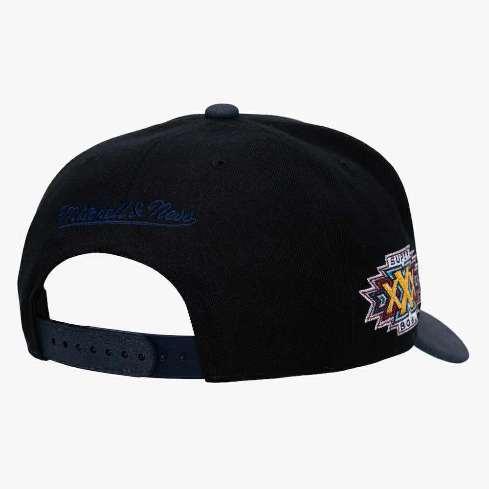 Dallas Cowboys Super Bowl XXX Champions Lux Pro Snapback - Black - Mitchell & Ness