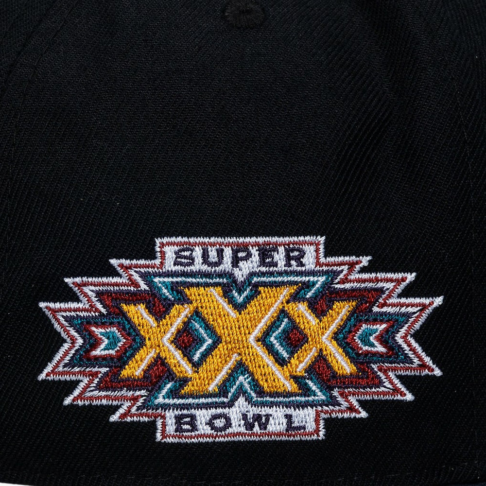 Dallas Cowboys Super Bowl XXX Champions Lux Pro Snapback - Black - Mitchell & Ness