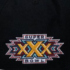 Dallas Cowboys Super Bowl XXX Champions Lux Pro Snapback - Black - Mitchell & Ness