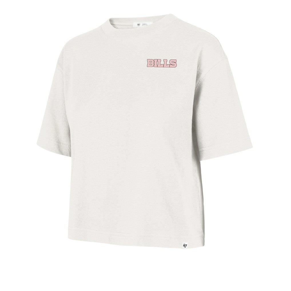 Buffalo Bills '47 Women's Love Letter Reed City T-Shirt - Cream - 47 brand