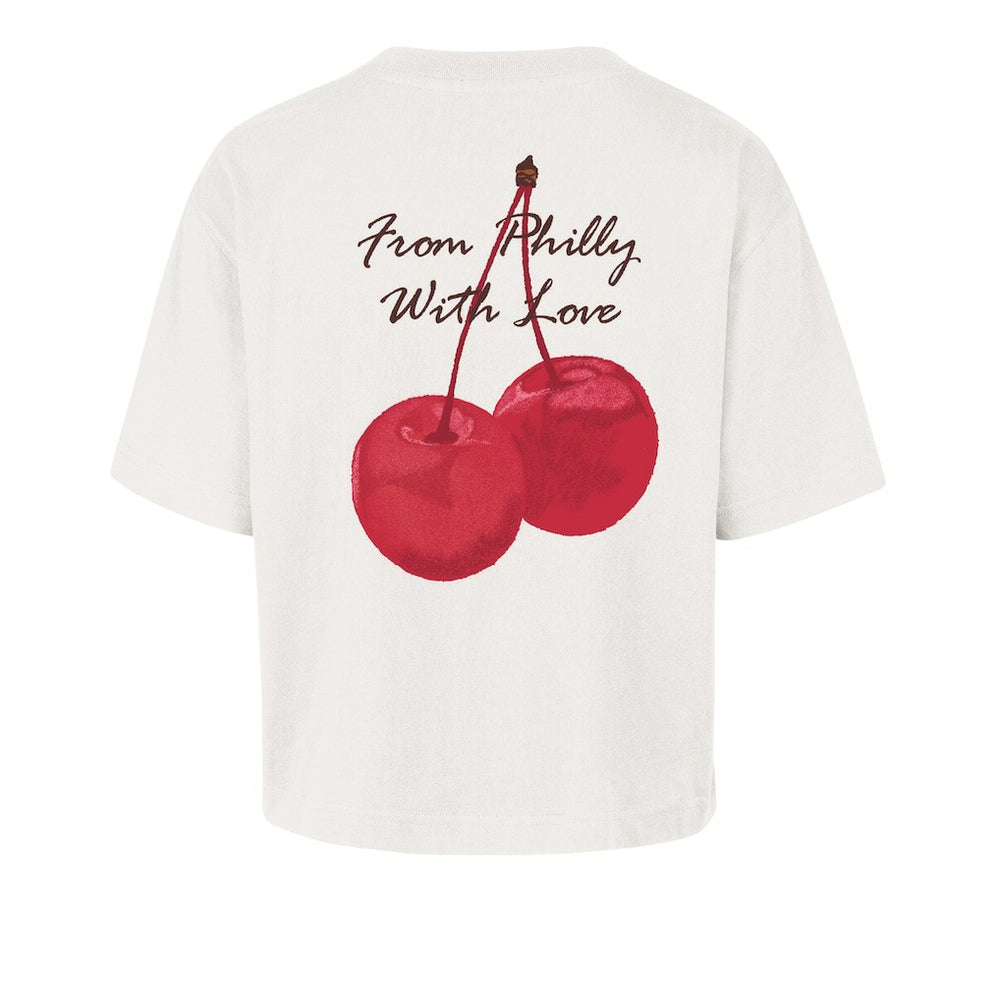 Philadelphia Eagles '47 Women's Love Letter Reed City T-Shirt - Cream - 47 brand