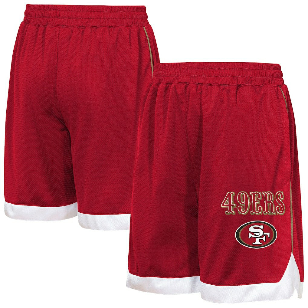 San Francisco 49ers Outerstuff Youth All Star Mesh Shorts - Scarlet - NFL