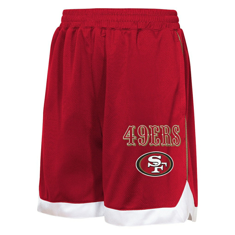 San Francisco 49ers Outerstuff Youth All Star Mesh Shorts - Scarlet - NFL