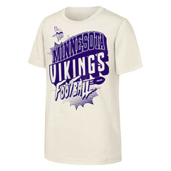 Minnesota Vikings Outerstuff Youth Action Comic T-Shirt - Natural - NFL