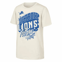 Detroit Lions Outerstuff Youth Action Comic T-Shirt - Natural - NFL