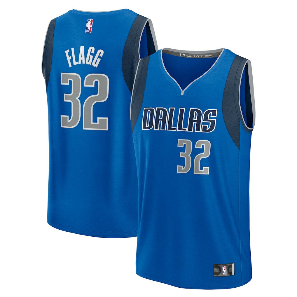 Fanatics Cooper Flagg Dallas Mavericks Youth 2025 NBA Draft First Round Pick Fast Break Replica Jersey Icon Editi- Blue