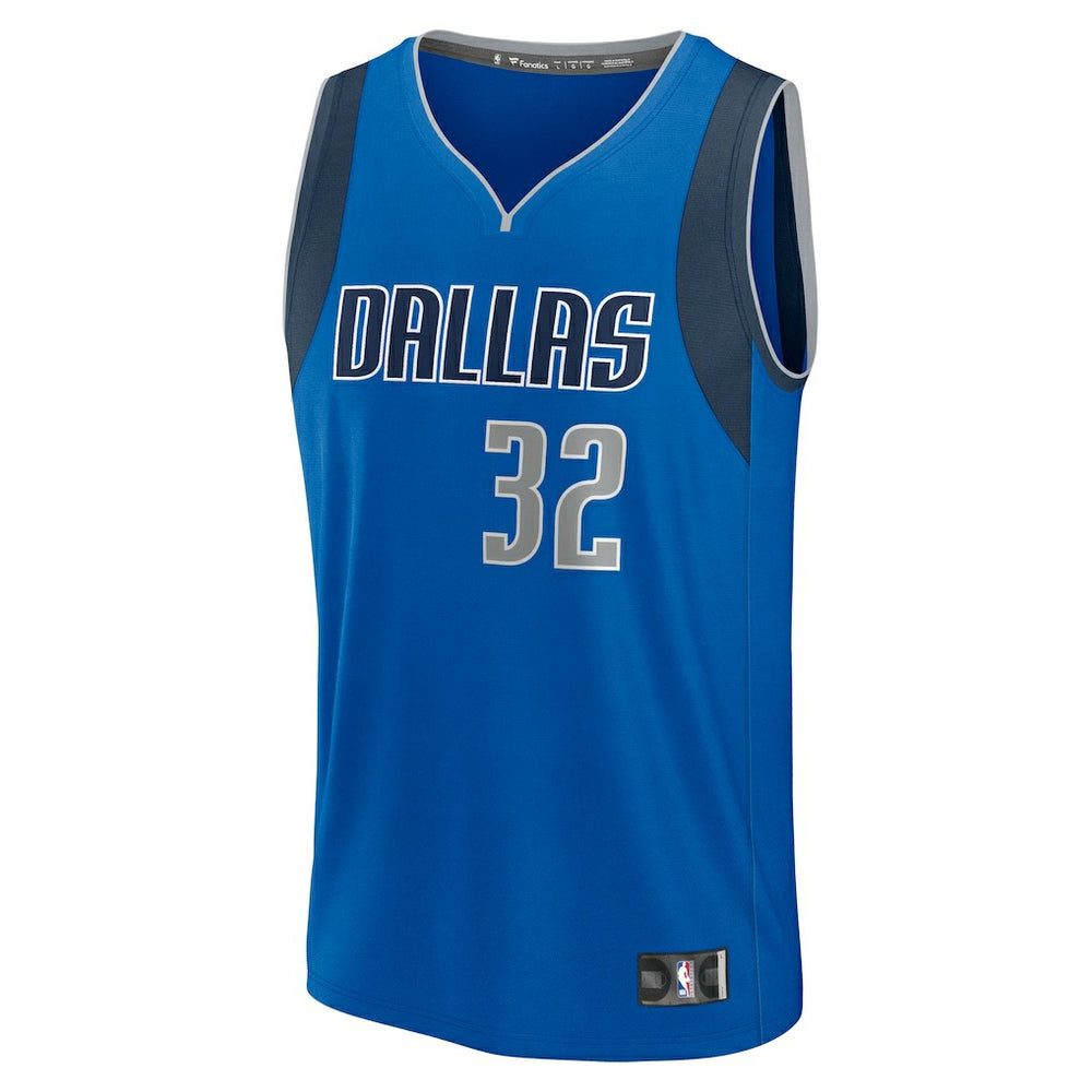 Fanatics Cooper Flagg Dallas Mavericks Youth 2025 NBA Draft First Round Pick Fast Break Replica Jersey Icon Editi- Blue