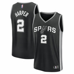 Fanatics Dylan Harper San Antonio Spurs 2025 NBA Draft First Round Pick Fast Break Replica Jersey Icon Edition Black