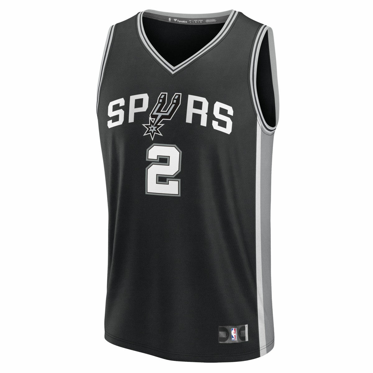 Fanatics Dylan Harper San Antonio Spurs 2025 NBA Draft First Round Pick Fast Break Replica Jersey Icon Edition Black