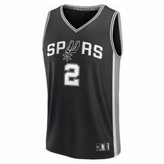 Fanatics Dylan Harper San Antonio Spurs 2025 NBA Draft First Round Pick Fast Break Replica Jersey Icon Edition Black