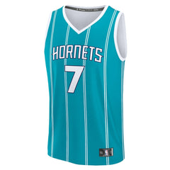 Fanatics Kon Knueppel Charlotte Hornets 2025 NBA Draft First Round Pick Fast Break Replica Jersey Icon Edition Teal
