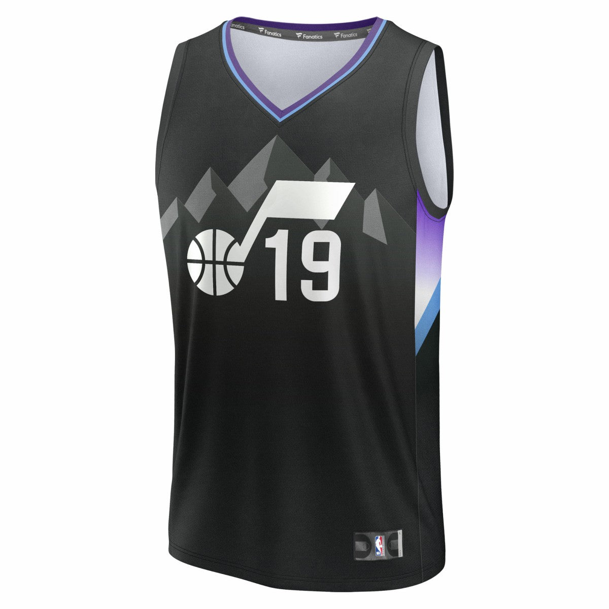 Fanatics Ace Bailey Utah Jazz Youth 2025 NBA Draft First Round Pick Fast Break Replica Jersey Statement Edition Black