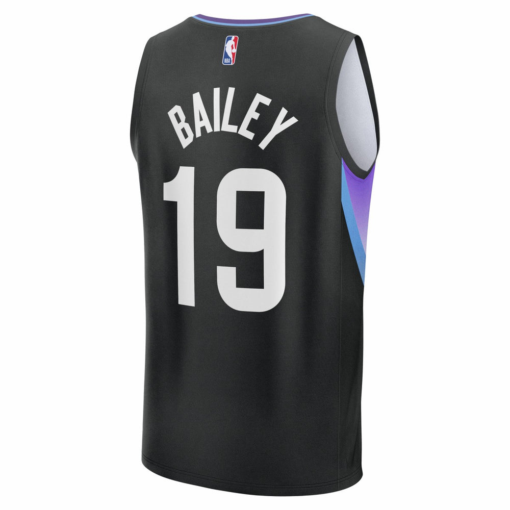 Fanatics Ace Bailey Utah Jazz Youth 2025 NBA Draft First Round Pick Fast Break Replica Jersey Statement Edition Black