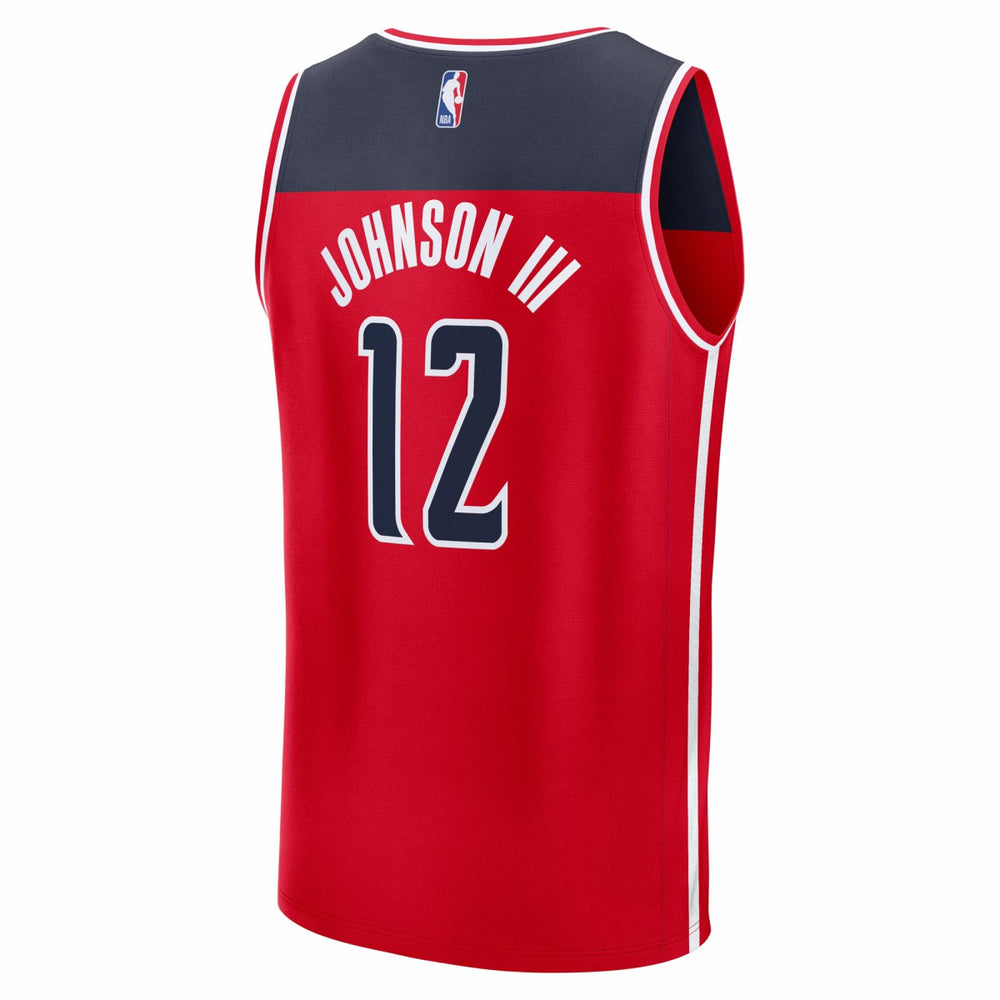 Fanatics Tre Johnson III Washington Wizards Youth 2025 NBA Draft First Round Pick Fast Break Replica Jersey Icon Edition Red