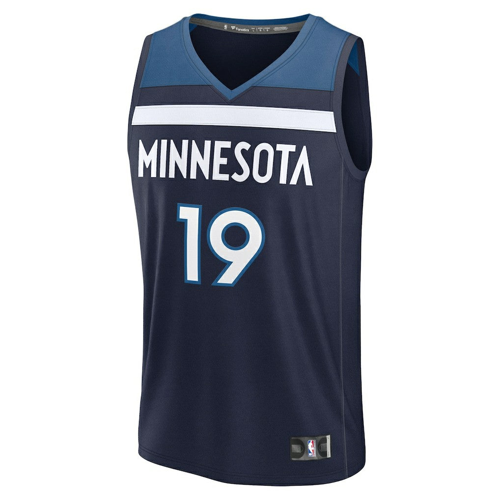 Fanatics Joan Beringer Minnesota Timberwolves 2025 NBA Draft First Round Pick Fast Break Replica Jersey Icon Edition Navy