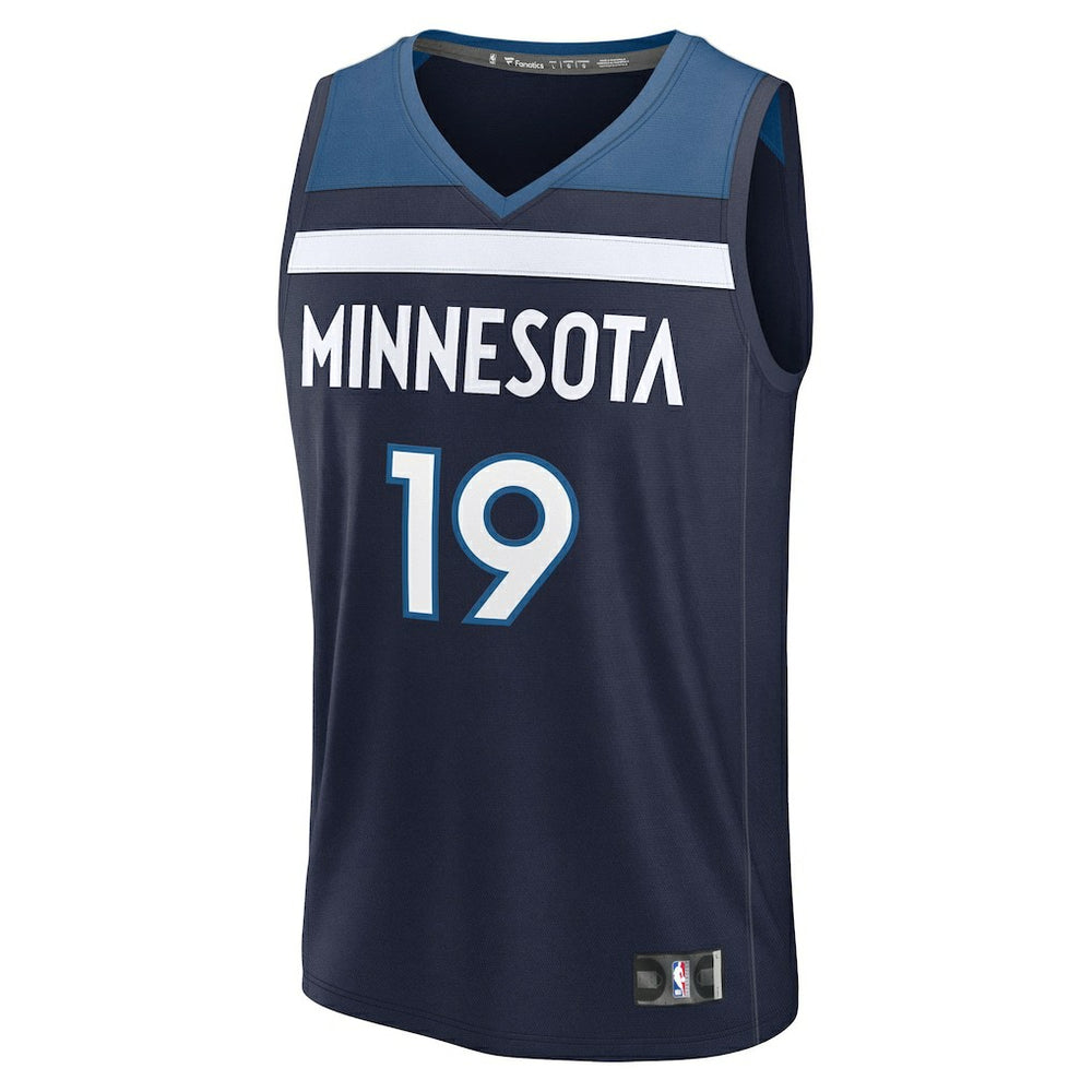 Fanatics Joan Beringer Minnesota Timberwolves 2025 NBA Draft First Round Pick Fast Break Replica Jersey Icon Edition Navy