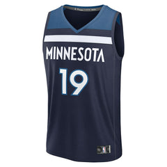 Fanatics Joan Beringer Minnesota Timberwolves 2025 NBA Draft First Round Pick Fast Break Replica Jersey Icon Edition Navy