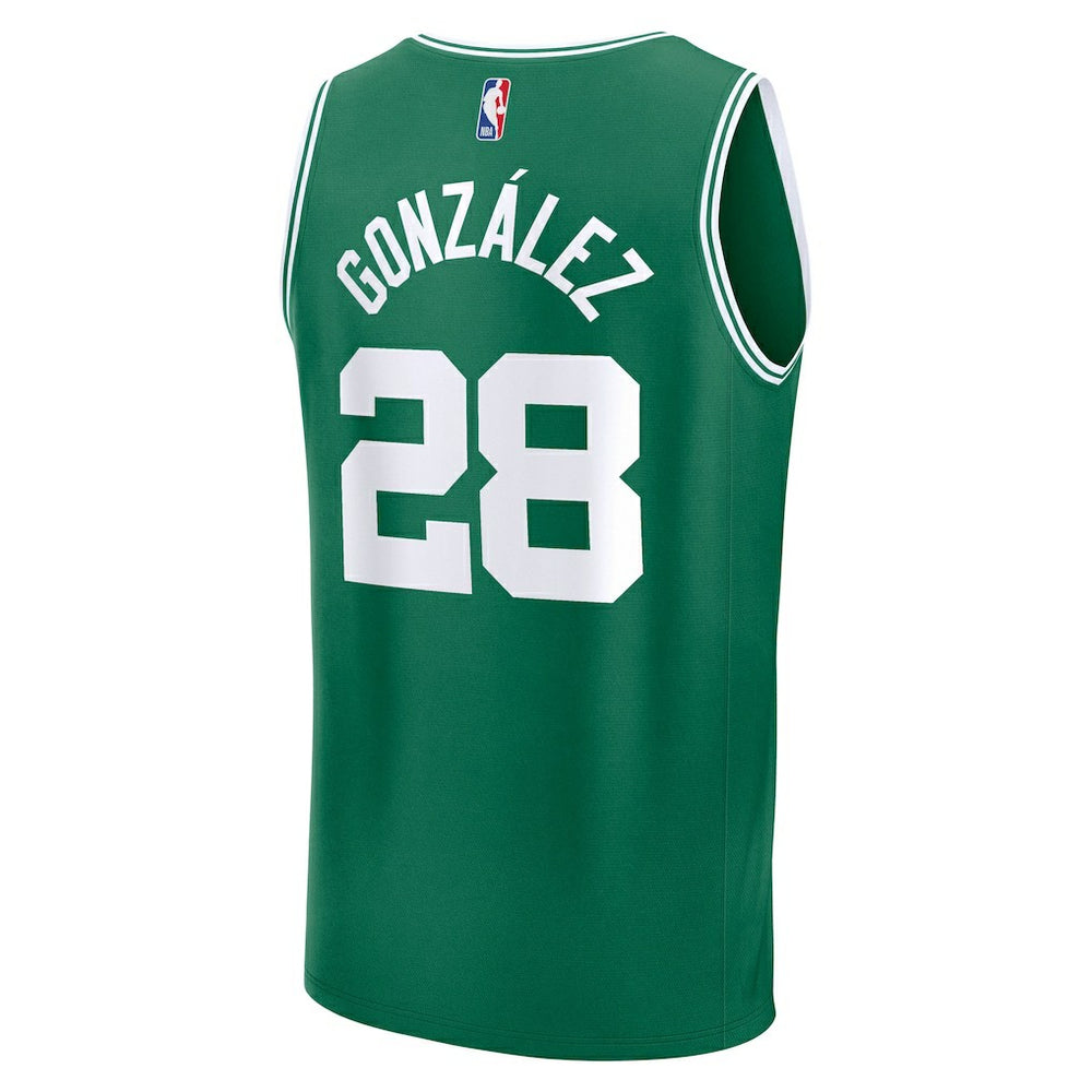 Fanatics Hugo Gonzalez Boston Celtics 2025 NBA Draft First Round Pick Fast Break Replica Jersey Icon Edition Kelly Green