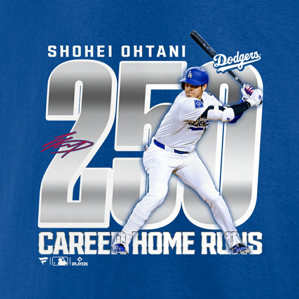 Shohei Ohtani Los Angeles Dodgers 250 Home Runs T-Shirt for sale