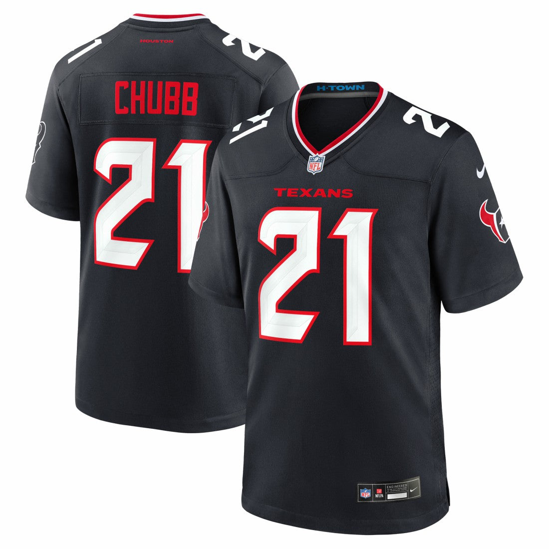 Nick Chubb Houston Texans Team Game Jersey - Navy - Nike