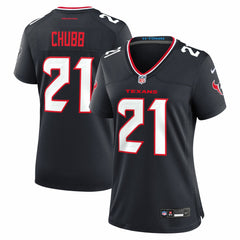 Nick Chubb Houston Texans Women's Team Game Jersey - Navy - Nike