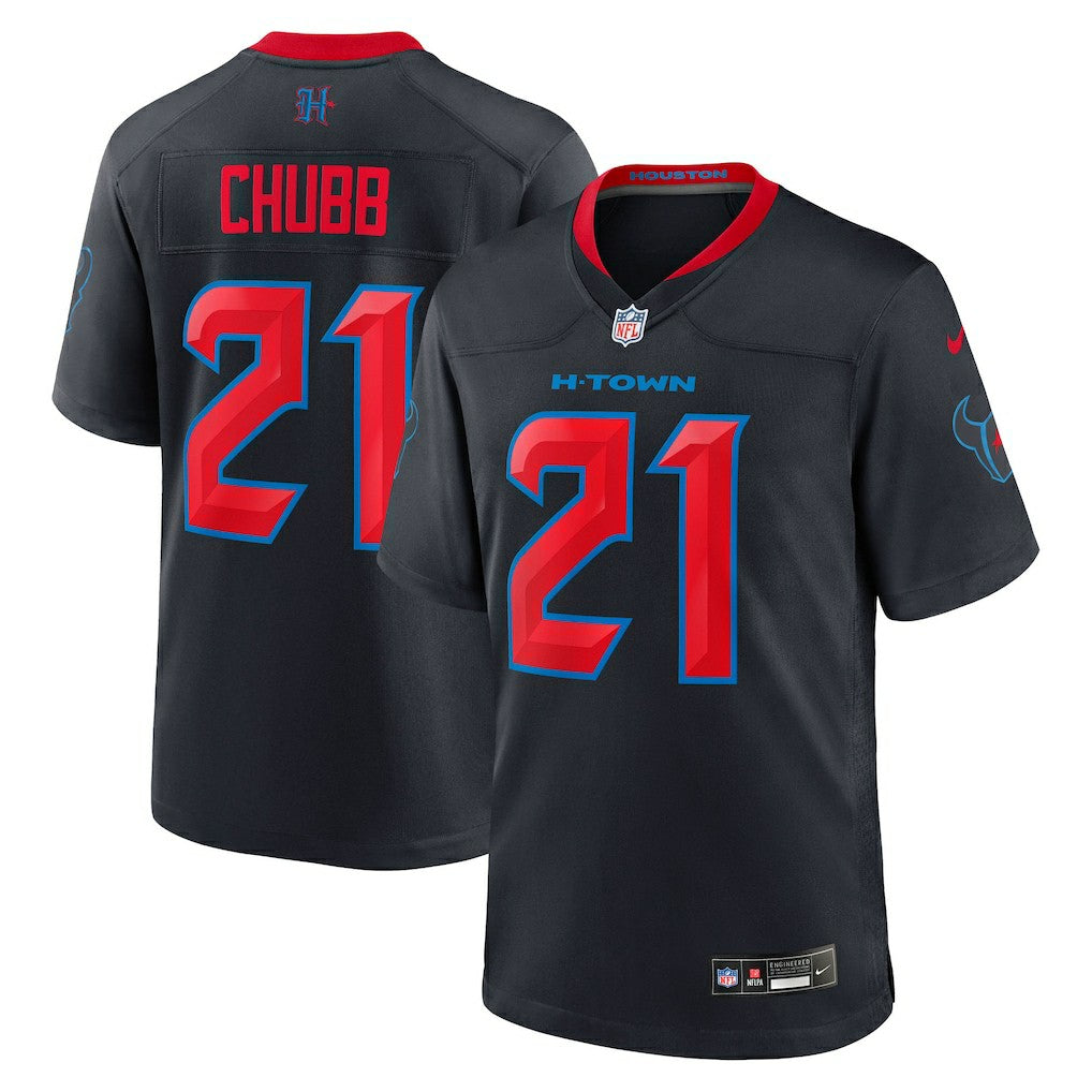 Nick Chubb Houston Texans Alternate 2 Game Jersey - Navy - Nike