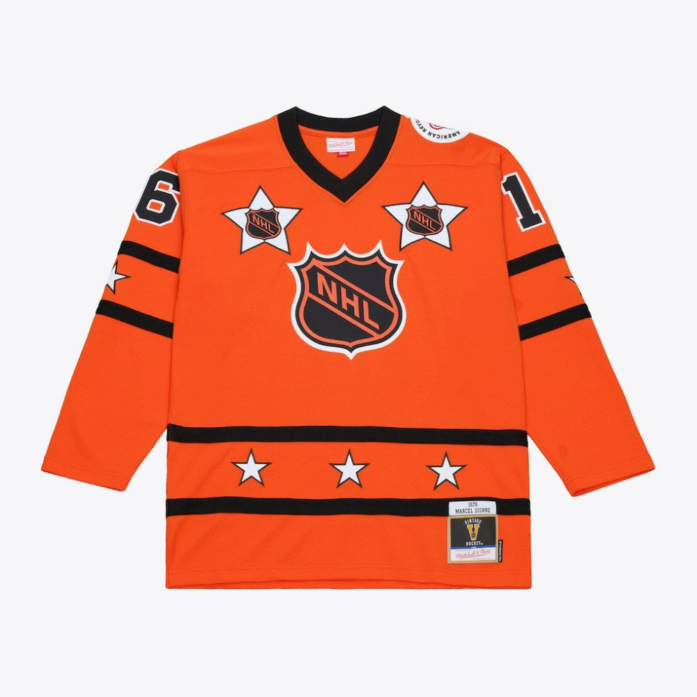 Marcel Dionne Mitchell & Ness 1976 NHL All-Star Game Power Play Jersey - Orange | NHL on sale