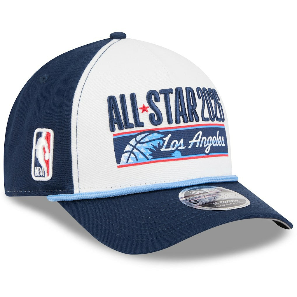 New Era  2026 NBA All-Star Game A-Frame 9FORTY Adjustable Hat White/Navy