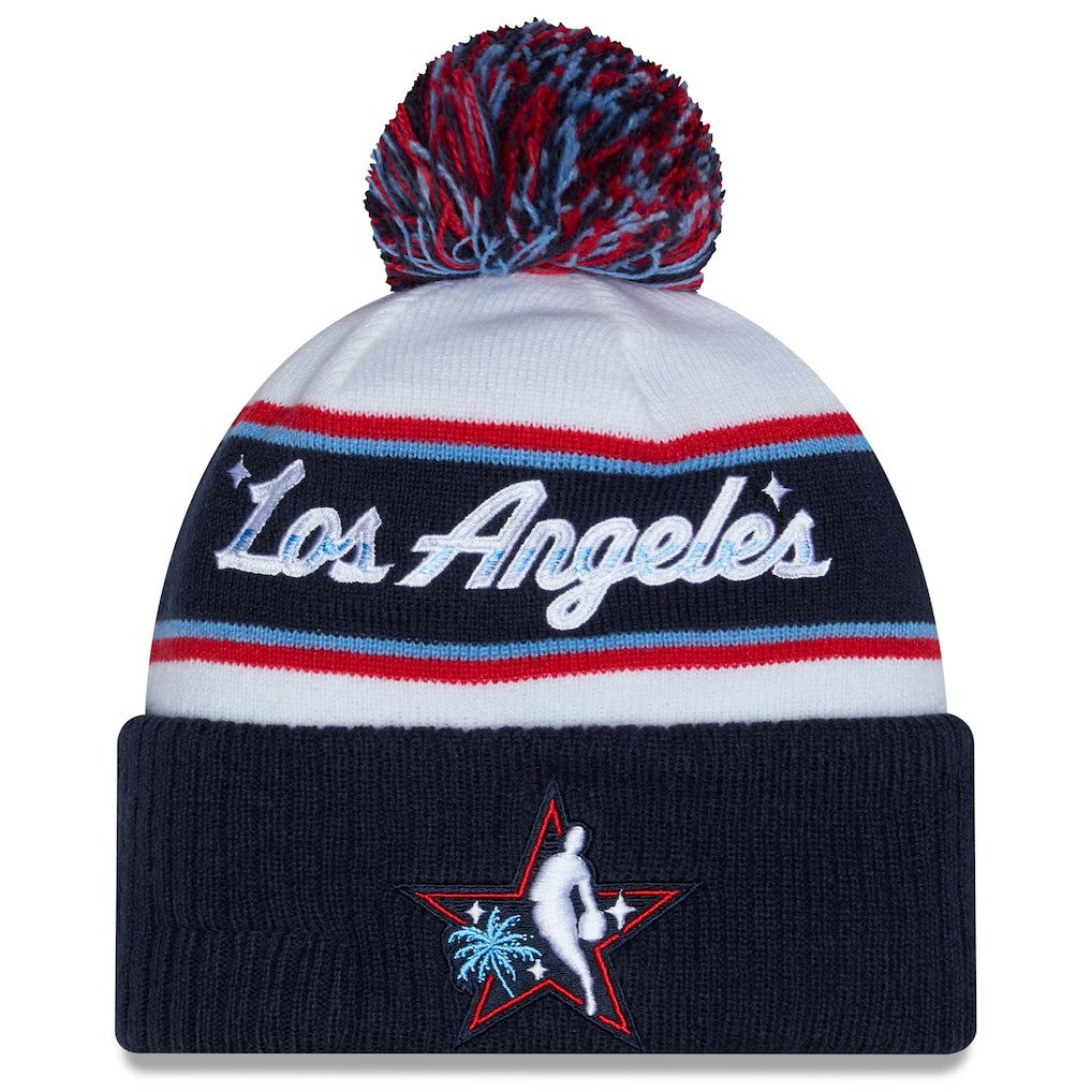 New Era  2026 NBA All-Star Game Cuffed Knit Hat with Pom White/Navy