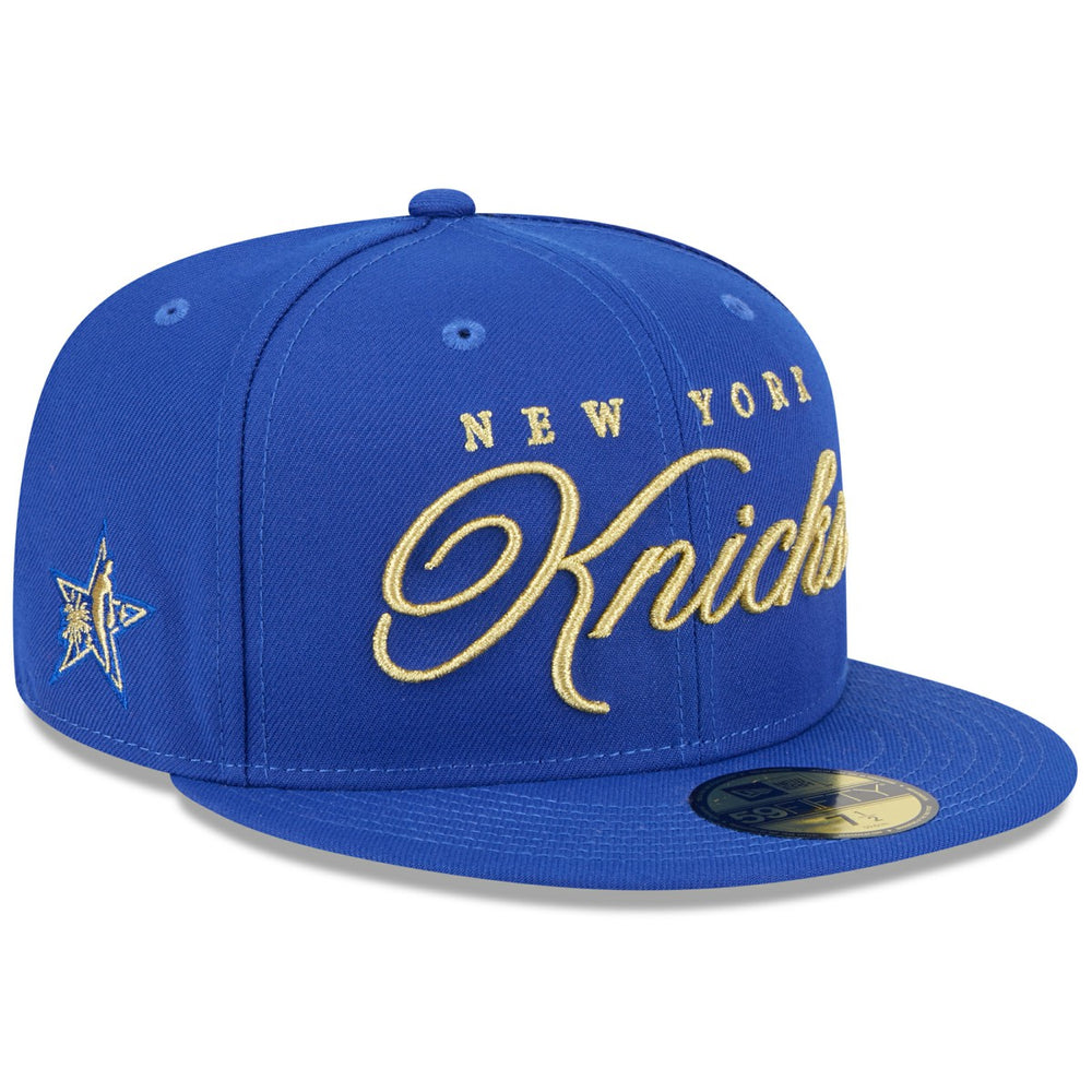 New Era New York Knicks 2026 NBA All-Star Game Script 59FIFTY Fitted Hat Blue