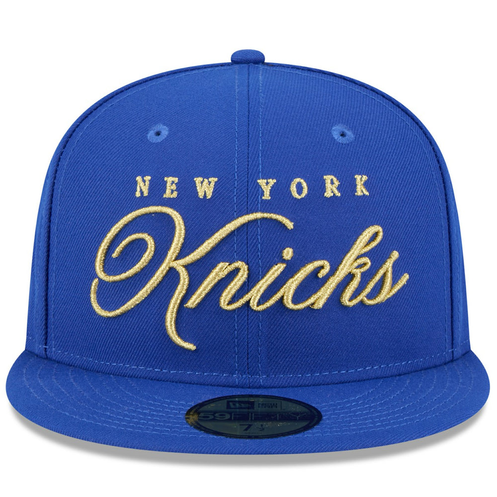 New Era New York Knicks 2026 NBA All-Star Game Script 59FIFTY Fitted Hat Blue