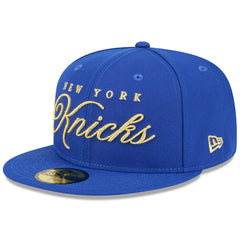 New Era New York Knicks 2026 NBA All-Star Game Script 59FIFTY Fitted Hat Blue