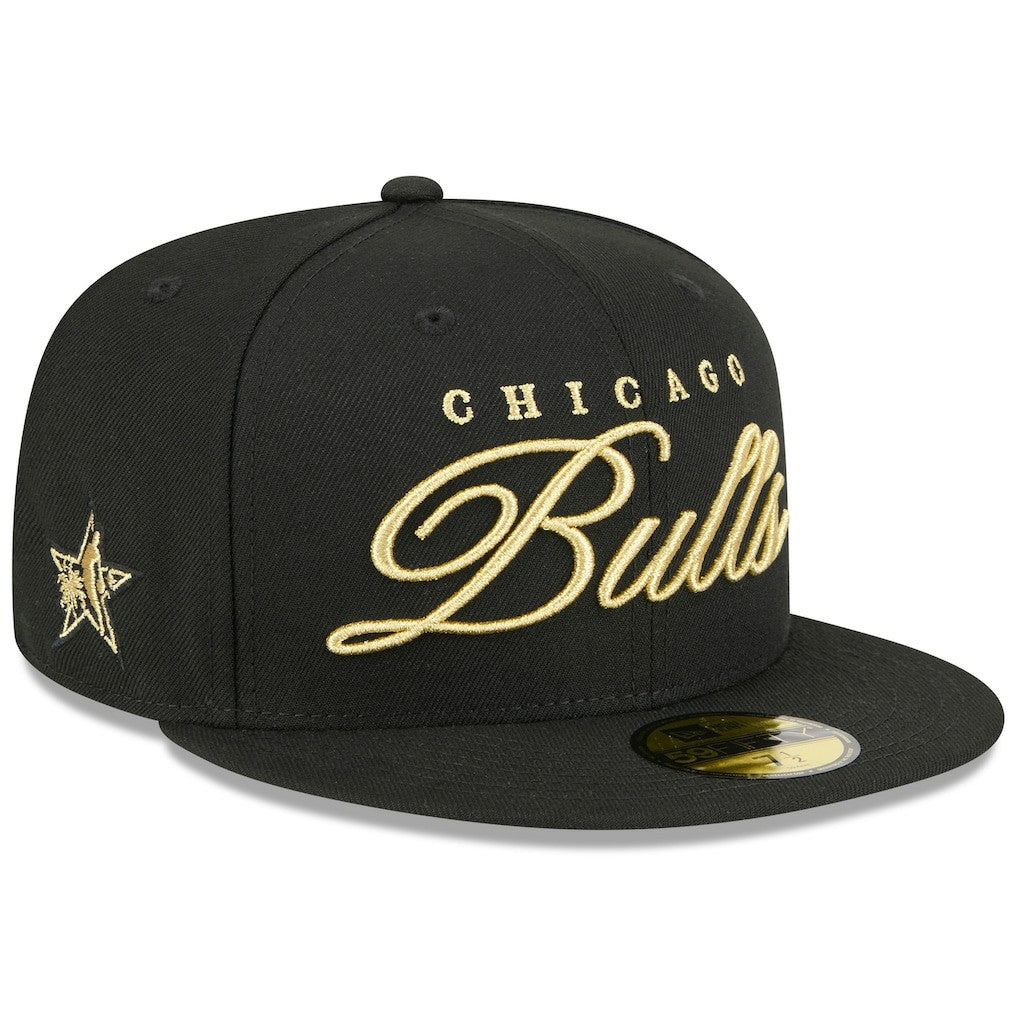 New Era Chicago Bulls 2026 NBA All-Star Game Script 59FIFTY Fitted Hat Black