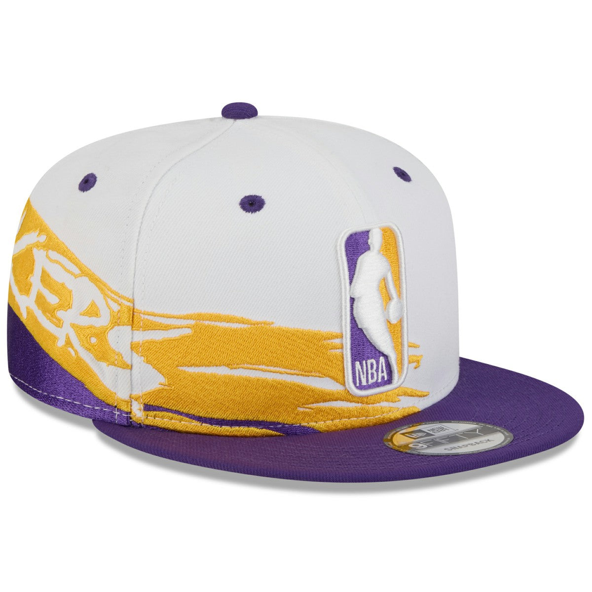 New Era Los Angeles Lakers 2026 NBA All-Star Game Brushstroke 9FIFTY Snapback Hat White/Purple
