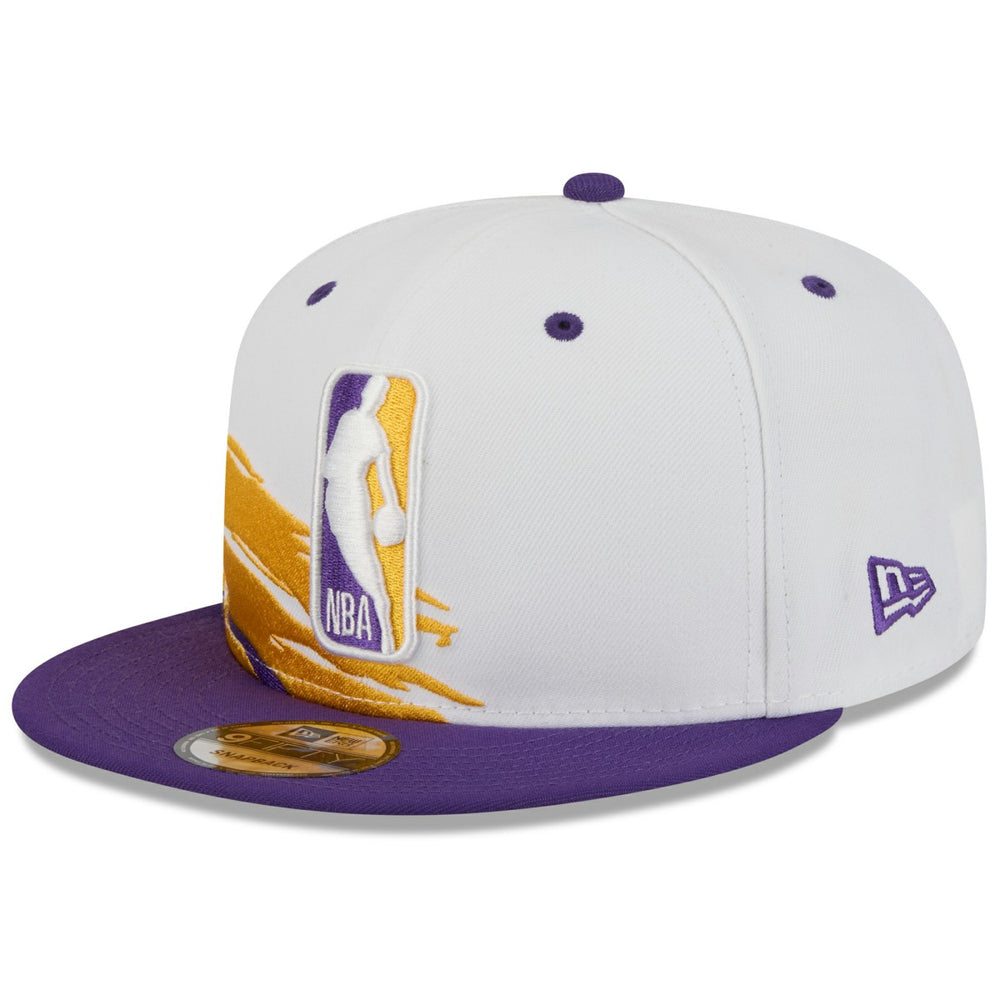 New Era Los Angeles Lakers 2026 NBA All-Star Game Brushstroke 9FIFTY Snapback Hat White/Purple