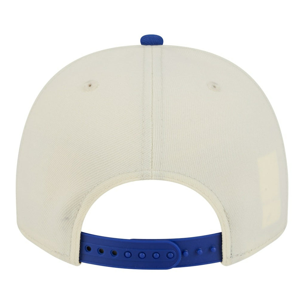 New Era Golden State Warriors Stretched 2-Tone A-Frame 9FIFTY Adjustable Hat Cream/Royal