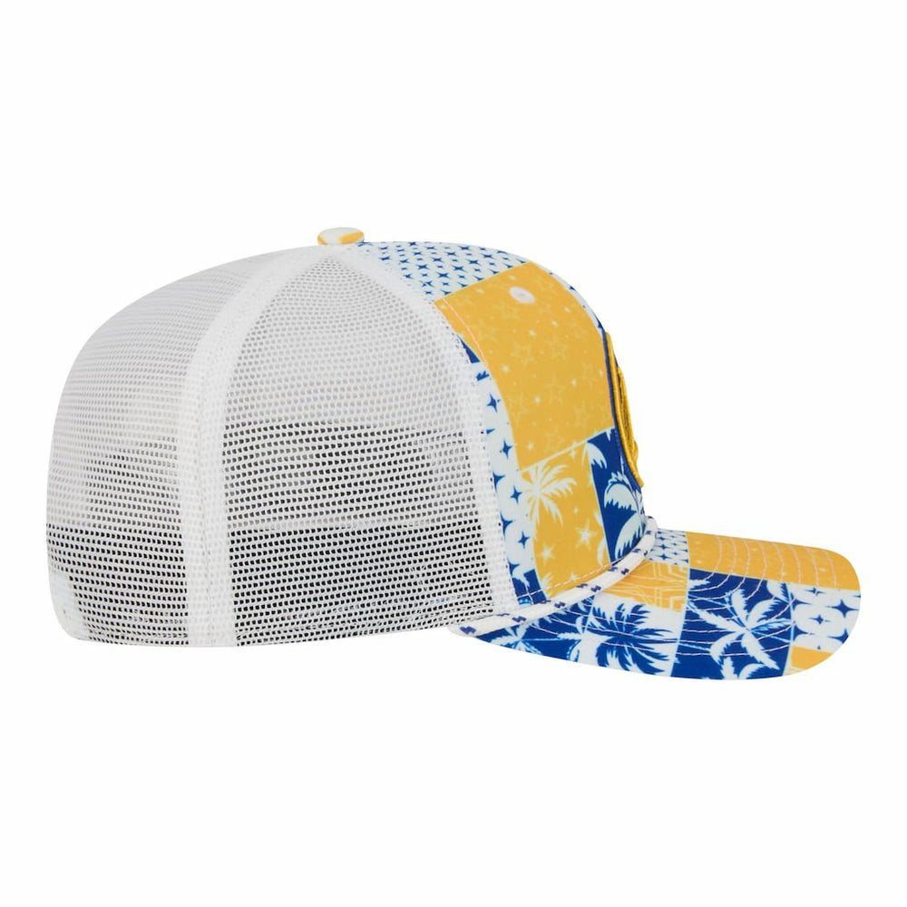 New Era Golden State Warriors Fan Pack Tropical Pattern 9SEVENTY Adjustable Hat White