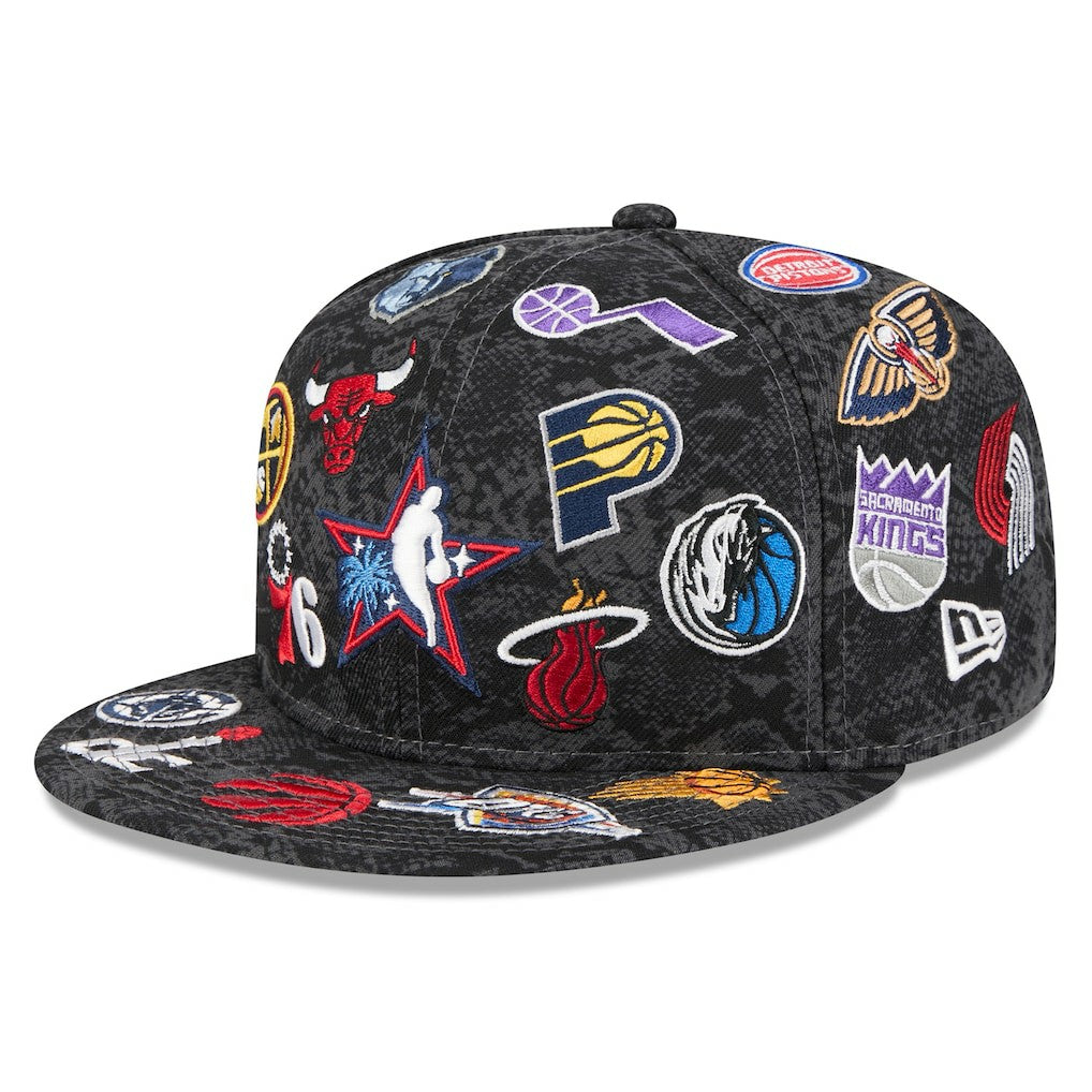 New Era 2026 NBA All-Star Game Allover Logos 59FIFTY Fitted Hat Black