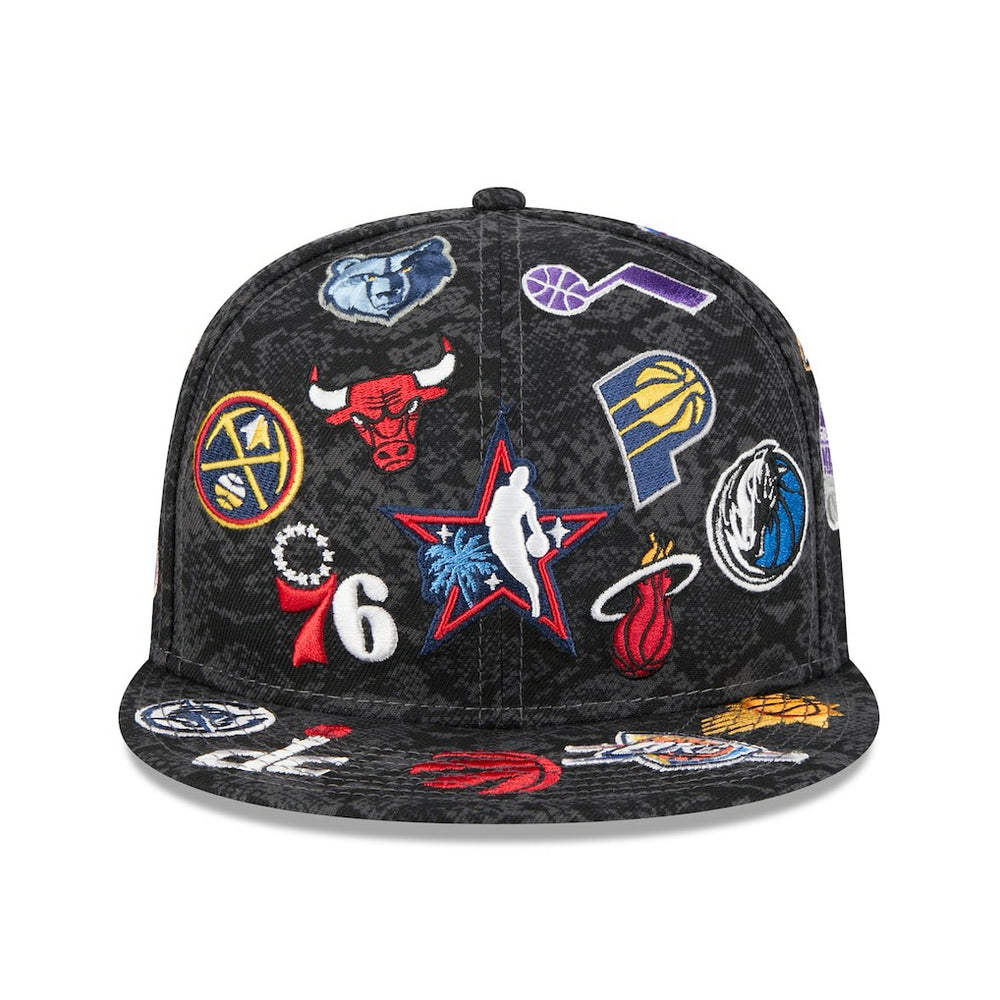 New Era 2026 NBA All-Star Game Allover Logos 59FIFTY Fitted Hat Black