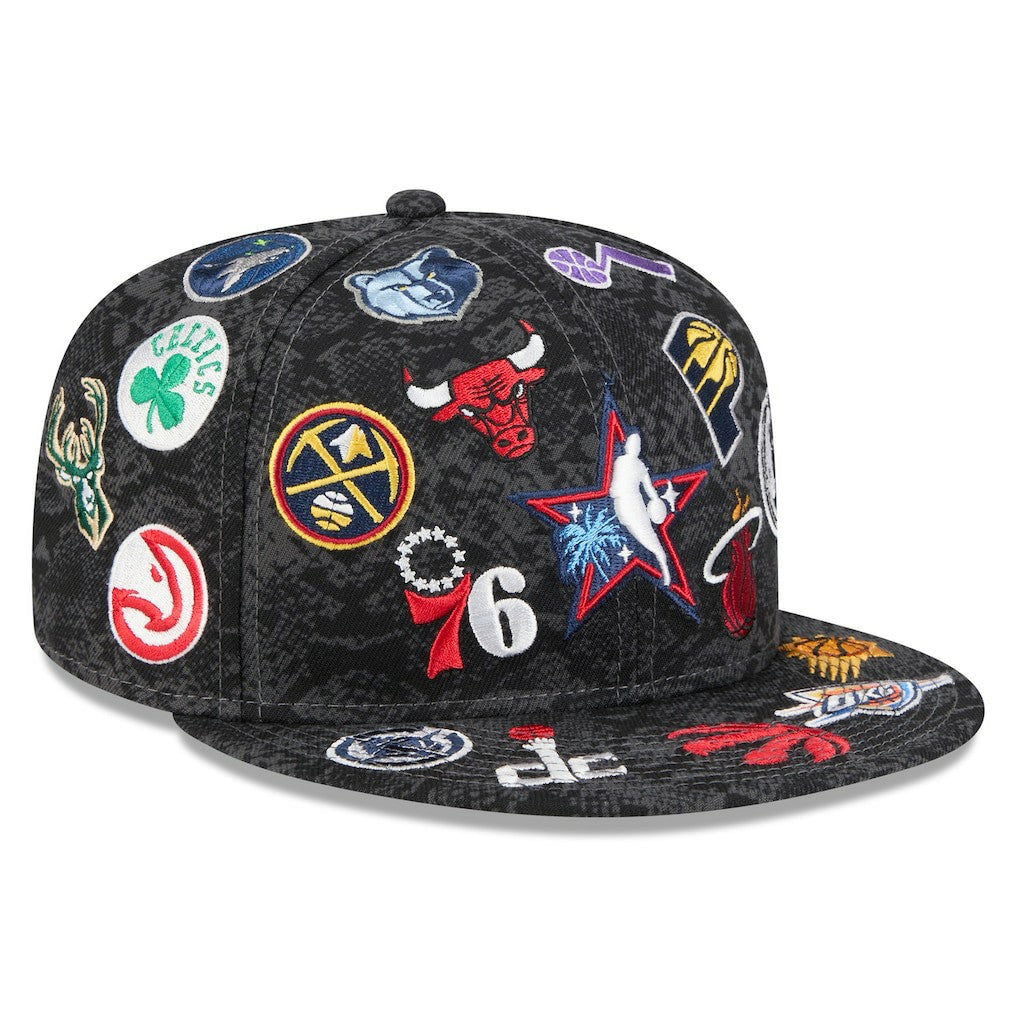 New Era 2026 NBA All-Star Game Allover Logos 59FIFTY Fitted Hat Black
