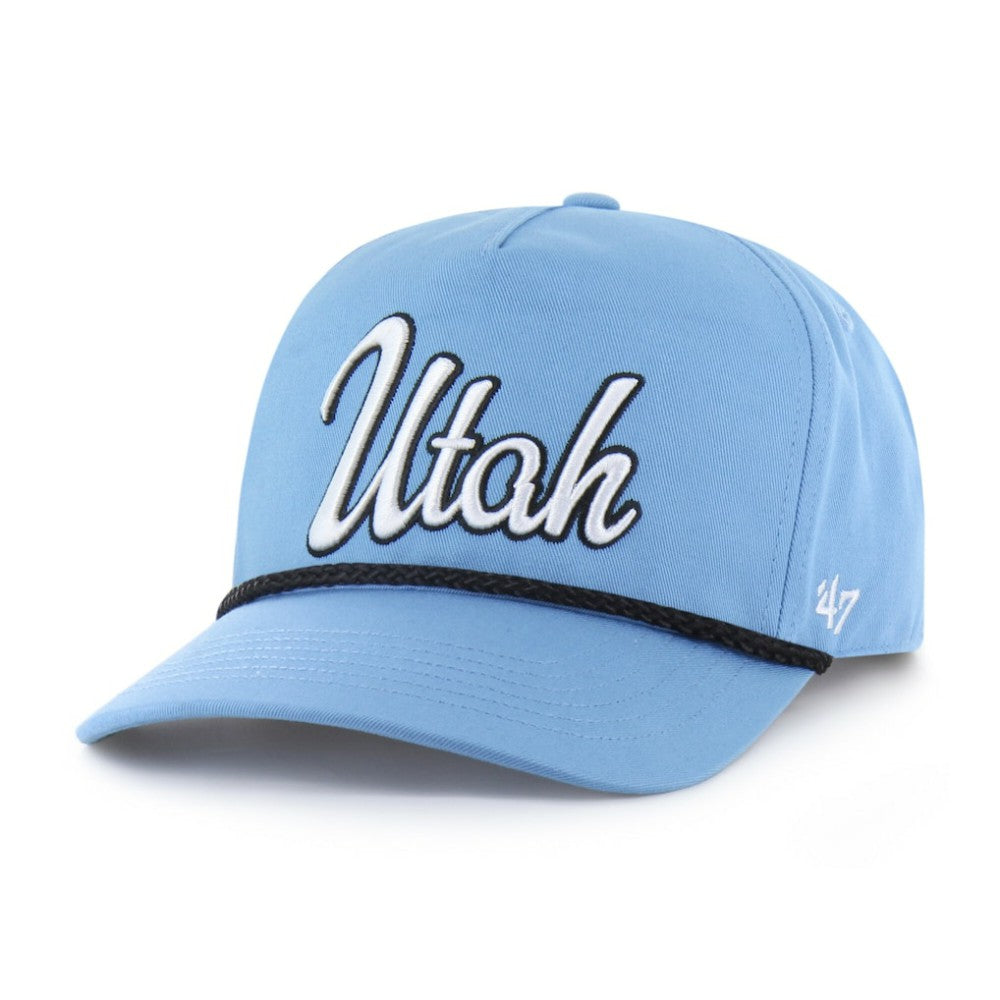 Utah Mammoth '47 Overhand Logo Side Patch Adjustable Hitch Hat - Light Blue | 47 brand Clearance