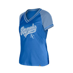 Kansas City Royals New Era Women's Gameday V-Neck T-Shirt Outlet
