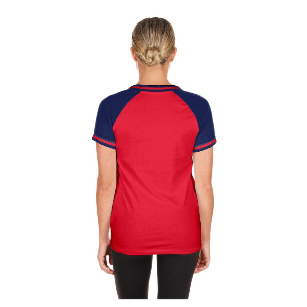 Philadelphia Phillies New Era Women's Gameday V-Neck T-Shirt Outlet
