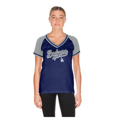 Los Angeles Dodgers New Era Women's Gameday V-Neck T-Shirt Outlet