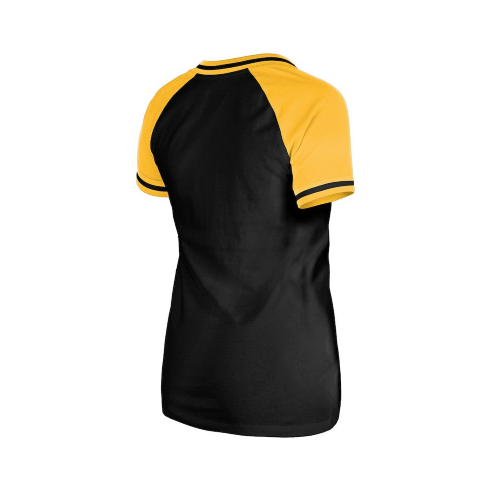 Pittsburgh Pirates New Era Women's Gameday V-Neck T-Shirt Outlet