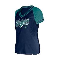 Seattle Mariners New Era Women's Gameday V-Neck T-Shirt for sale