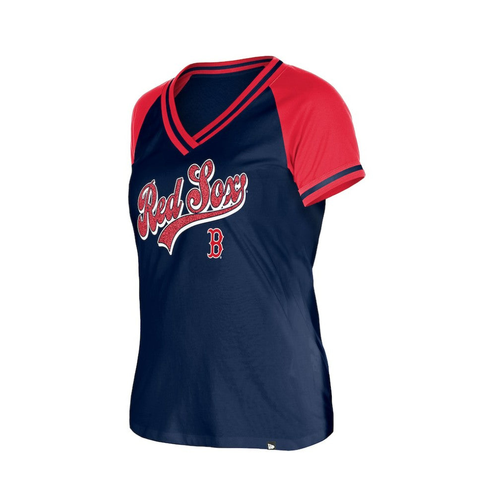 Boston Red Sox New Era Women's Gameday V-Neck T-Shirt for sale